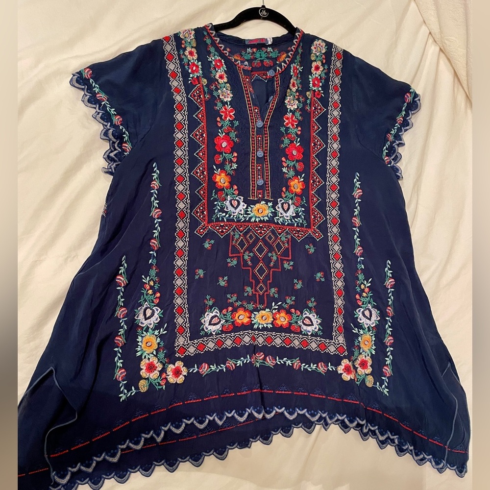Johnny Was Boho festival Tunic XL